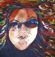 Self Portrait - Acrylic Paintings - By Tashila Hood, Abstract Painting Artist