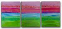 Sorbet Sunset - Acrylic Paintings - By Bumbles The Artist, Abstract Painting Artist