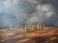 Stonehenge - Oil Paintings - By Aluitios Vanbear, Realistic Painting Artist