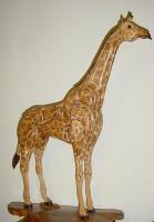 Small Giraffe - Wood Woodwork - By Thomas Thomas, Figuertive Woodwork Artist