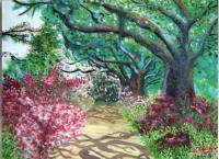 Garden Path - Canvasoil Paintings - By Jill Timmons, Impressionism Painting Artist