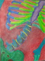 X - Chalk Pastel Other - By Nicole Mays, Human Body Other Artist