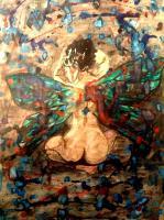 Madame Butterfly - Mixed Media Mixed Media - By Alec Yates, Realism Mixed Media Artist