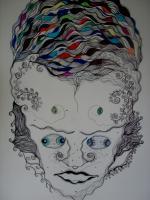 Brains - Art Markers Other - By Linda Pruitt, Surrealism Other Artist