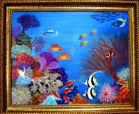 Coral Garden - Acrylic Paintings - By Fram Cama, Realism Painting Artist