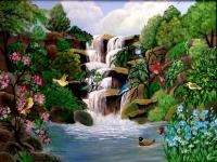 Sanctuary - Acrylic Paintings - By Fram Cama, Fantasy Painting Artist