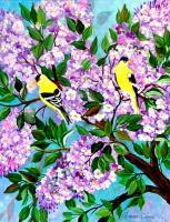 Spring Has Sprung - Acrylic Paintings - By Fram Cama, Still Life Painting Artist