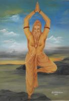 Tapasya The Penance - Oil On Canvas Paintings - By Neetu Vishwakarma, Abstract Painting Artist