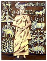 Mohanjodaro Priest King - Acrylic On Paper Paintings - By Neetu Vishwakarma, Historical Painting Artist