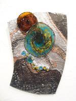 Waters Edge - Glass And Decorative Solder Glasswork - By Sonja London-Hall, Abstract Glasswork Artist