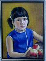 My Little Girl - Oil On Canvas Paintings - By Dmitri Ivnitski, Realism Painting Artist