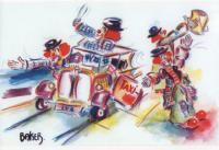 Miles Baker Clowns - Crazy Taxi Routine - Watercolour