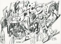 The Mess Vol 294 - Stabilo 88 Seris 04 Pen Drawings - By Miles Baker, Pointilist Drawing Artist