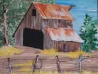 Barn Yard - Acrylic Paintings - By Mike Arechiga, Detail Painting Artist