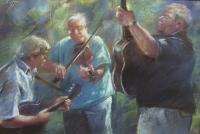 Blue Grass Blast - Pastel Paintings - By Bill Puglisi, Impressionistic Painting Artist