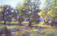 Cattlewalk - Pastel Paintings - By Bill Puglisi, Impressionistic Painting Artist