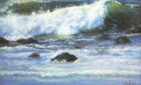 Wave Upon Wave - Pastel Paintings - By Bill Puglisi, Impressionistic Painting Artist