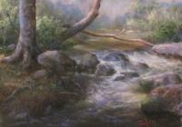 French Creek - Pastel Paintings - By Bill Puglisi, Impressionistic Painting Artist