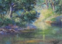 Backwater - Pastel Paintings - By Bill Puglisi, Impressionistic Painting Artist