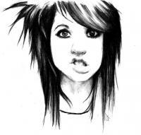 Scene Queen - Pen And Pencil Mixed Media - By Natalija Suze, Sketches Mixed Media Artist