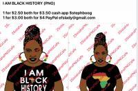 Black And Proud - I Am Black History - Png Digital