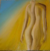 Nudes Paesaggi Del Corpo - Dune Mosse - Due - Oil On Canvas