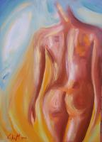 Nudes Paesaggi Del Corpo - Dune Mosse Afghanistan - Oil On Canvas