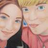 Duo Portriat - Prisma Pencils Drawings - By Taylor Hodge, Realism Drawing Artist
