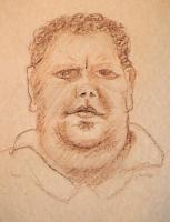 Vinnie The Crip - Pastel Drawings - By George Docherty, Portrait Drawing Artist