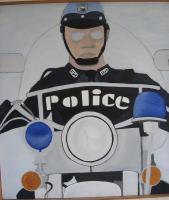 Pop Art - Boston Police - Acrylic On Canvas