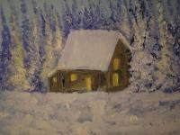 Chalet - Colors Paintings - By Louis Loo, Impressionism Painting Artist