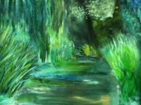 Light Of Stream - Colors Paintings - By Louis Loo, Impressionism Painting Artist