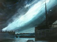 Hurricane Sandy - Colors Paintings - By Louis Loo, Impressionism Painting Artist