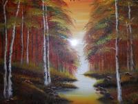 Evening Paradise - Oils Paintings - By Ruchi Sharma, Oils On Canvas Painting Artist