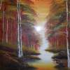 Evening Paradise - Oils Paintings - By Ruchi Sharma, Oils On Canvas Painting Artist
