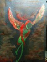 Wings To My Dreams - Water Colour Paintings - By Dewendri Mandrwaal, Abstract Painting Artist