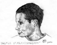 Profile Of Roland Schoeman - Pencil And Paper Drawings - By Delano Cuzzucoli, Real-Life Sketch Drawing Artist