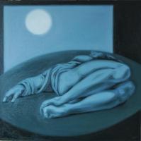 Museum Series - Laying Figure - Oil On Linen
