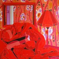 Lust - Oil On Linen Paintings - By Varvara Varvara, Pop-Art Painting Artist