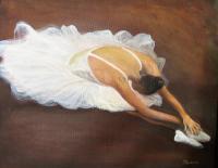 Ballet 1 - Oil On Canvas Paintings - By Lloyd Charvis, Realism Painting Artist
