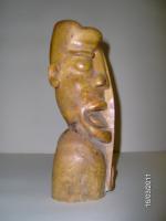 Shouter - Cottonwood Root Sculptures - By Robin Williamson, Hand Carving Sculpture Artist