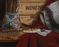 Treaty - Oil On Canvas Paintings - By Robert Goldsberry, Realism Painting Artist