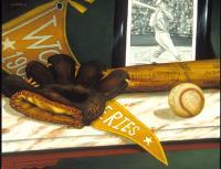 Still Life - Baseball Heros - Oil On Canvas