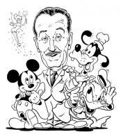 Uncle Walt - Ink Other - By Alan Mac Bain, Cartoon Other Artist