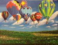 Up Up And Away - Acrylic Paintings - By Cw Collins, Realism Painting Artist