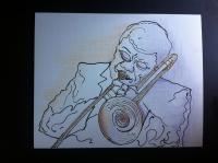 All That Jazz - Acylic And Caran Dache On Art Drawings - By Elias Sackey-Walker, Free Hand Drawing Drawing Artist