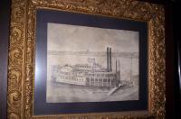 Riverboat - Pencil  Paper Drawings - By Richard Hall, Ink Drawings Drawing Artist