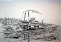 Rixerboat Helen Blair - Ink Drawings - By Richard Hall, Ink Drawings Drawing Artist