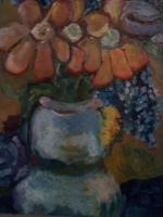 Vermont Flower Vase 2 - Oil Painting Paintings - By Bobbi Bresett, Flower Vases Painting Artist
