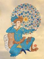 Persian Man 1 - Gouache Watercolor Paintings - By Farzaneh Ebadifard, Persian Miniature Painting Artist